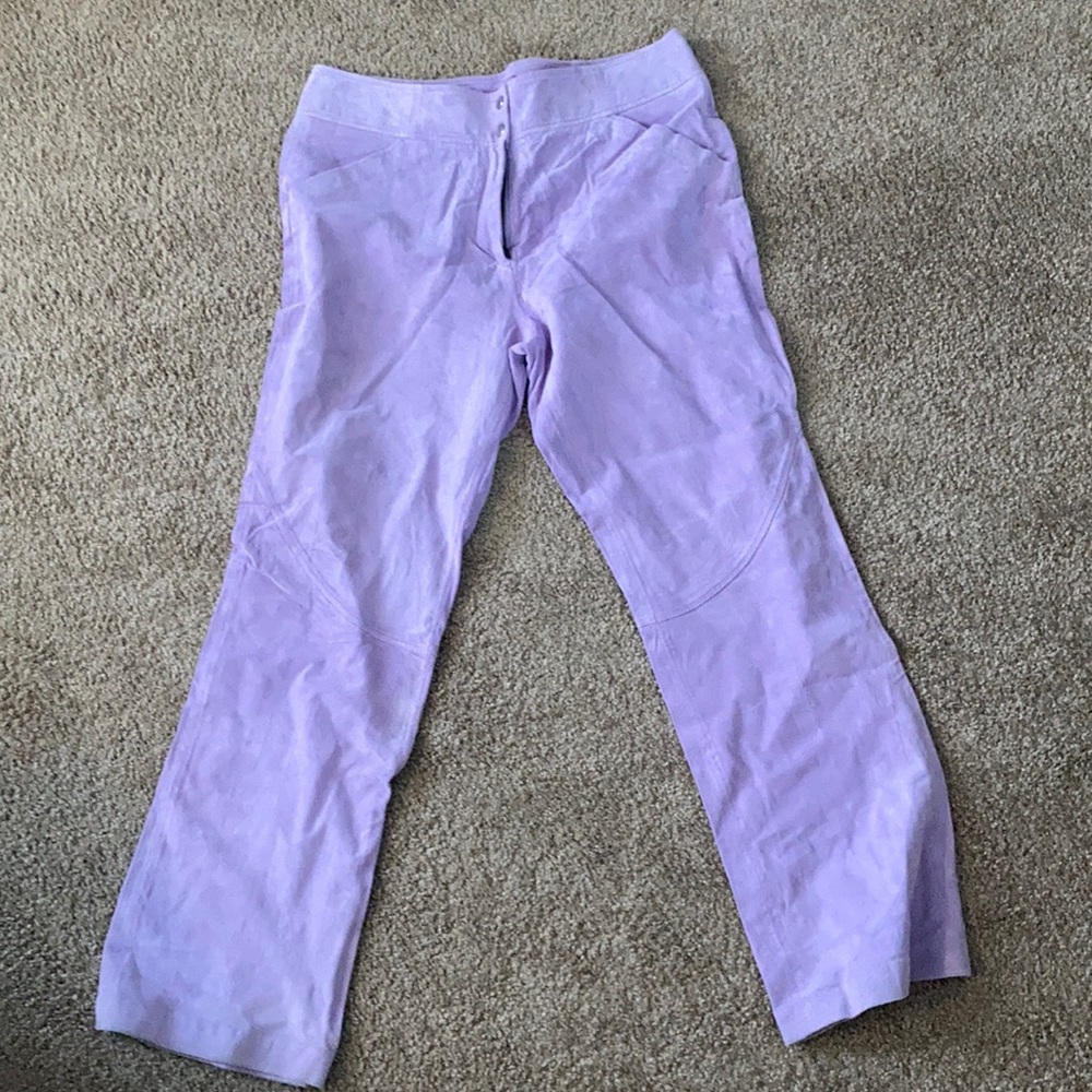 100% Leather Suede Pants